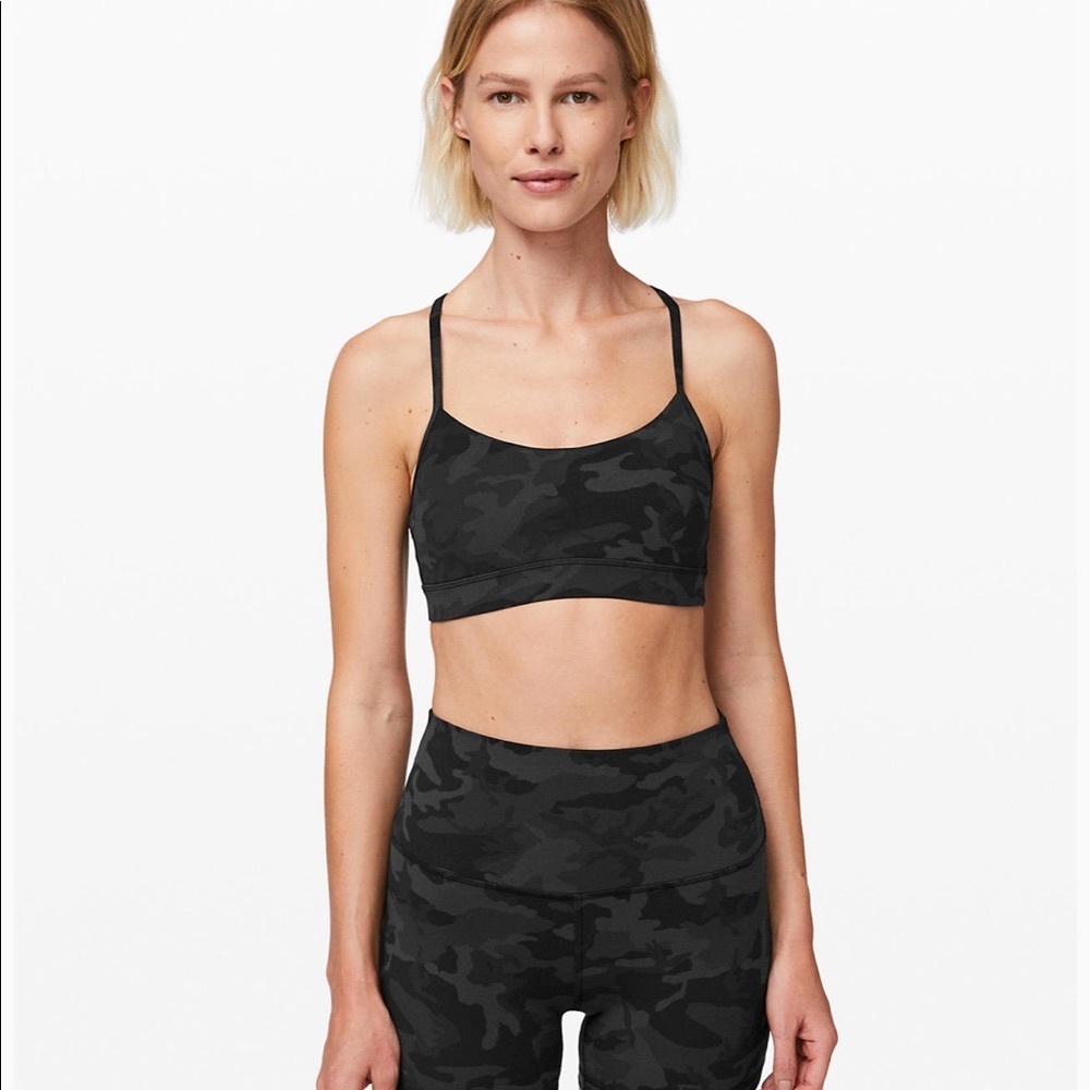 Lululemon Incognito Camo Flow Y Bra